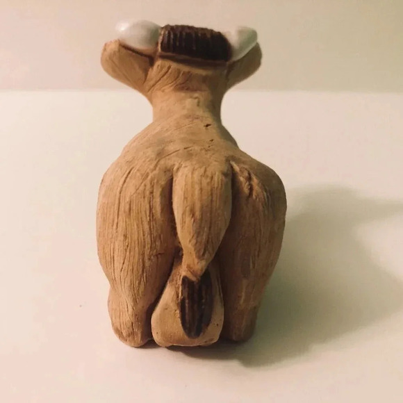 Vtg Artesania Rinconada Bull Cow Figurine  Hand Made 3 Inch Tall - Picture 5 of 13